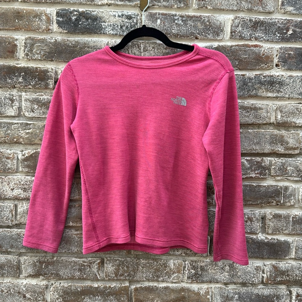 The North Face thermal pink shirt